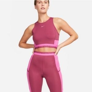 NWT women's nike training crop tank bra xxl